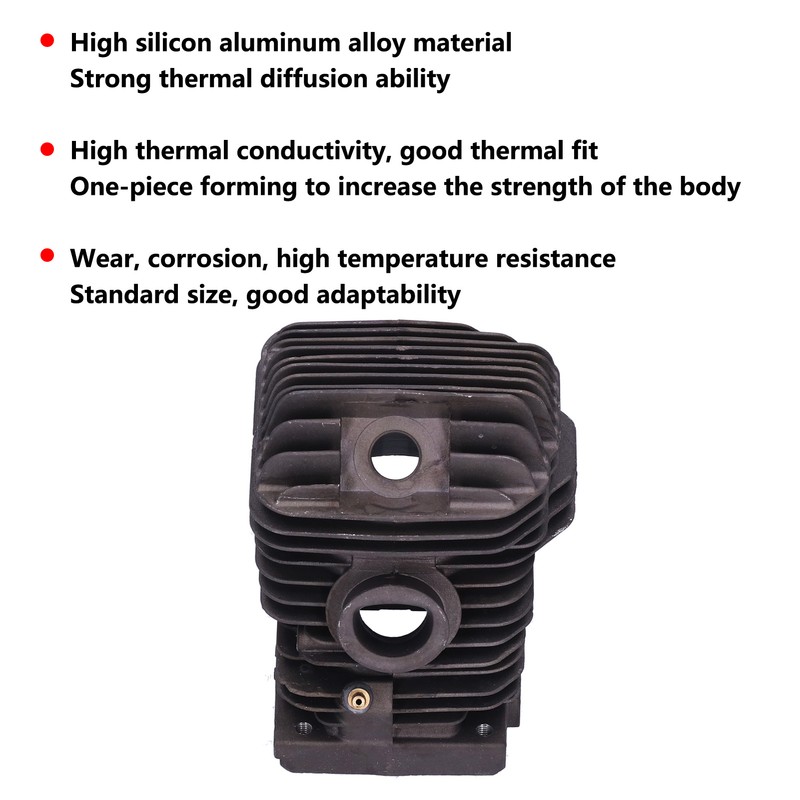 42.5mm Cylinder Head Kit Piston Pin Rings Clips Accessories Replacement