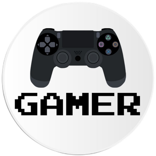 Kiwi Gifts Gamer - 25 Pack Circle Stickers 3 Inch