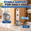 Sliding Door Roller Wheels for Smooth Movement – 4-Piece Metal
