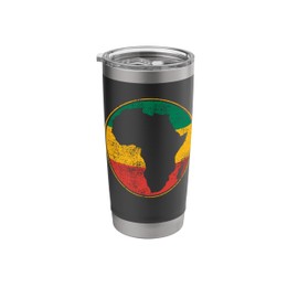 Africa Vintage Retro Map Tanzania Namibia Kenya Stainless Steel Insulated Tumbler