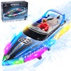 HUAJUN Radio Boat, Toy with Doll, Remote Control, High Speed