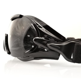 BOBSTER(ボブスター) フェニックス ブラック ゴーグル 付属レンズ3色 オートバイ UV100%カット BPX001 遮光 全天候型 保証 (日本正規品)