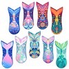 9-Pack Mermaid Tail Popsicle Sleeves 3 mm Reusable Neoprene Ice