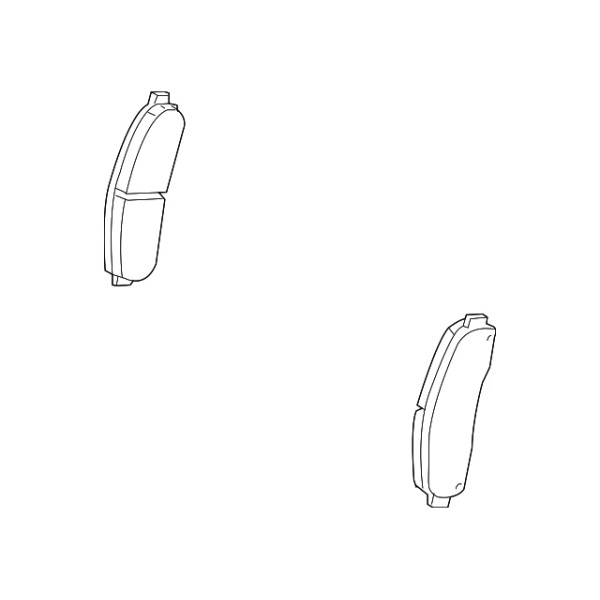 GM Genuine GM Front Disc Brake Pad Set with Clips
