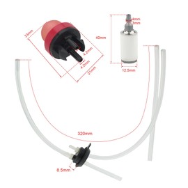 Buckbock 581798001 Fuel Line 581798001 Air Filter Kit for Husqvarna 125B Fuel Line Kit 125 B 125BX 125BVX Handheld Leaf Blower with Fuel Filter Grommet Primer Bulb Spark Plug