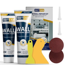 DDTEAN Drywall Repair Kit,2 Pack Wall Mending Agent,Wall Spackle with Scraper, Wall Surface Hole Fill Quick and Easy Solution, white