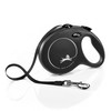 Flexi New Classic Tape Black Large 8m Retractable Dog Leash/Lead