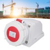Industrial Connector Socket 16A 5 Pin 3P+N+E Surface Mount IP67