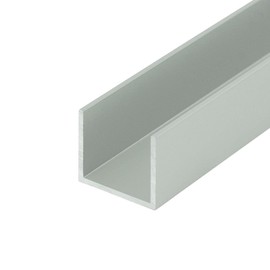 Outwater Satin Finish 3/4'' Inside Dimension Aluminum U-Channel 36'' Length (Pack of 4) Alu947-S C-Channel