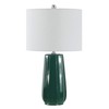 SAFAVIEH Lighting Collection Yani Modern Dark Green 25-inch Bedroom Living