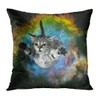 ArtSocket Set of 4 Throw Pillow Covers Green Memes Galaxy