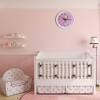 Pink Wall Clock,Silent Non Ticking Children's Décor Quiet Clocks for