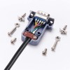 VooGenzek 5 Sets DB9 Connectors with DB9 Plastic Housing Cover,