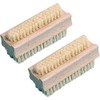 Wooden Nail Brush Pack of 2 – Double-Sided Hand and