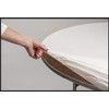 Kwik-Covers 60" Round Fitted Plastic Table Covers, Bundle of 5