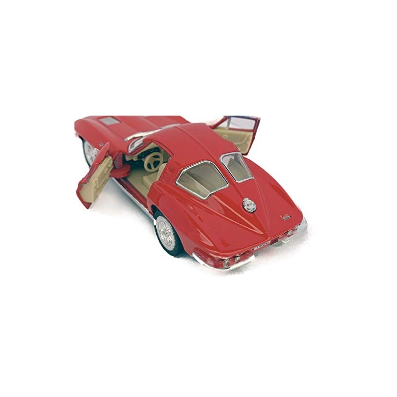 KiNSMART 1/36 1963 Corvette Stingray Pull Back Mini Car (Red)