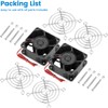 GDSTIME 60mm x 25mm 12V DC IP68 Waterproof Fan Dual