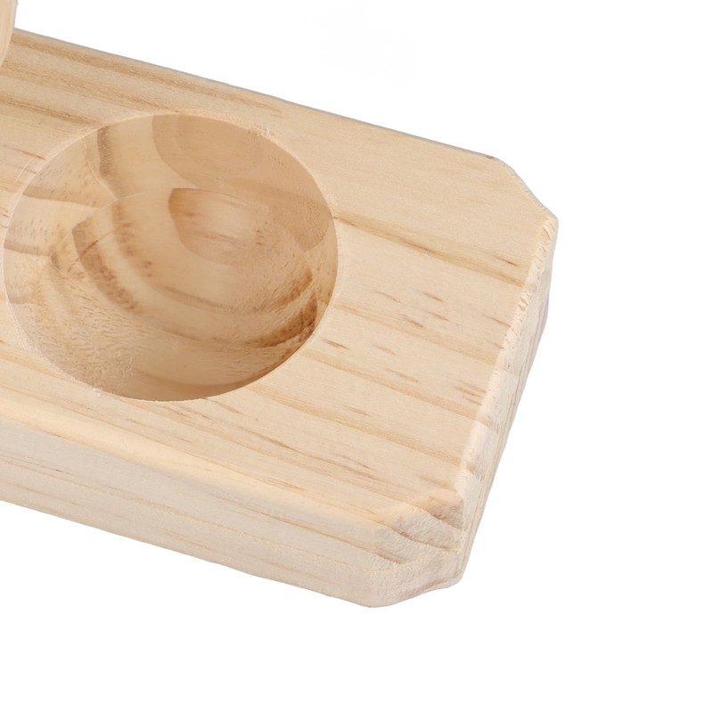 Tostonera Plantain Masher 6.3in Pine Wood Reusable Banana Smasher Maker