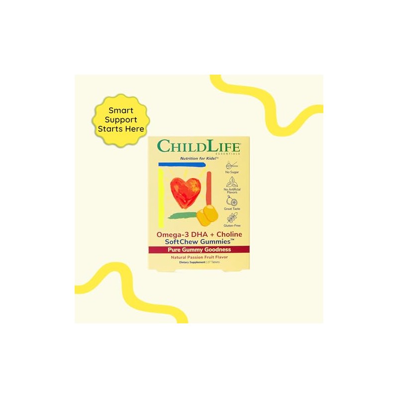 Childlife Essentials | Omega-3 Dha + Choline Softchew Gummies® |