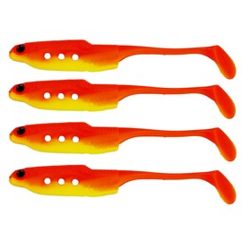 Westin Hollow Teez ST 12 cm - 4 Rubber Fish with Paddle Tail for Pike, Zander, Perch