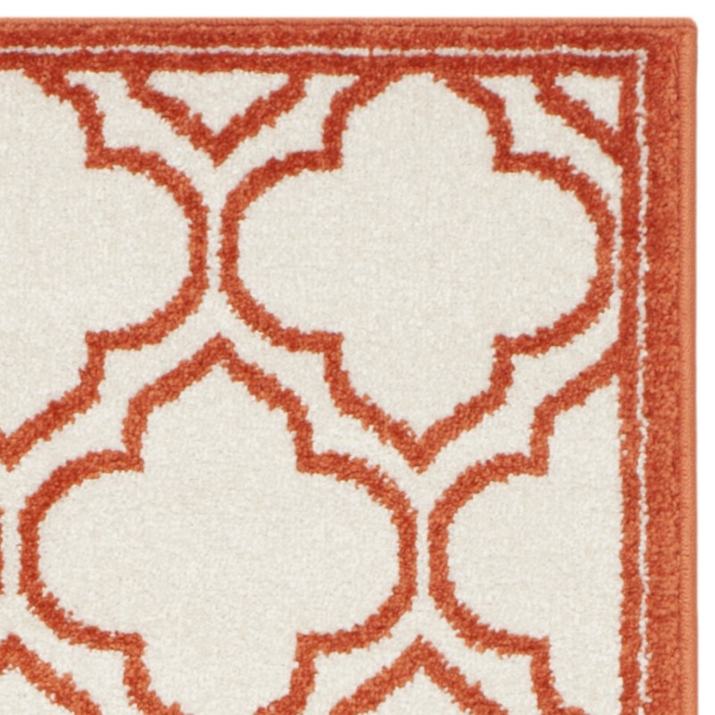 Safavieh Amherst Collection AMT412F Ivory and Orange Runner (2'3" x