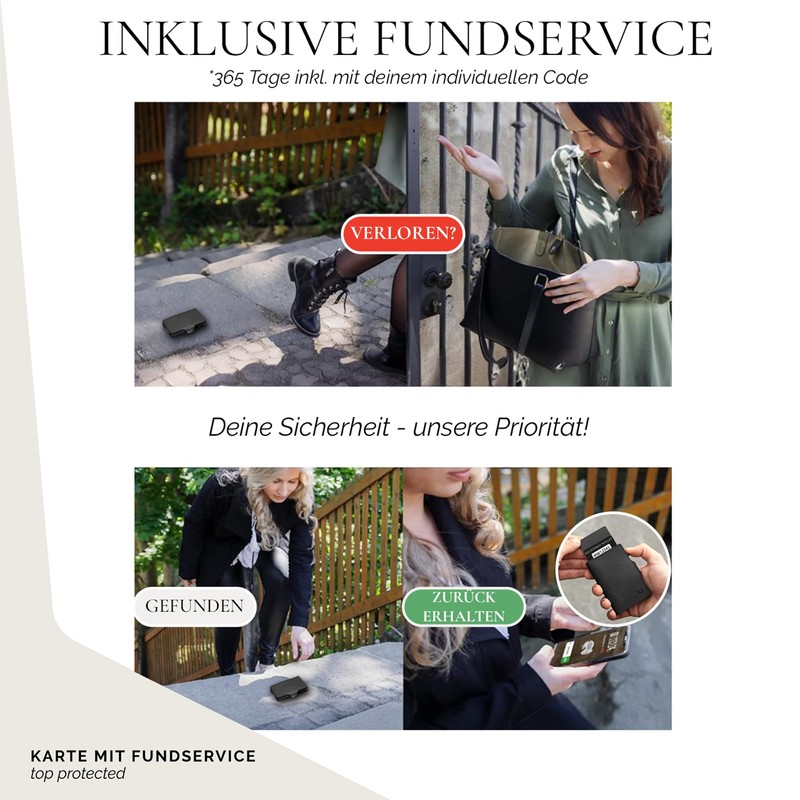 MAGATI Slim Wallet with Coin Compartment, RFID Protection, Mini Wallet