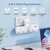 Plug Extension Socket with 180 Degree Rotating UK Plug, 3