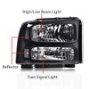 CROSSDESIGN Headlights Assembly Compatible with Ford F250 F350 Super Duty