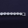 18K Gold Plated 3.7MM Width Moissanite Honeycomb Tennis Bracelet |