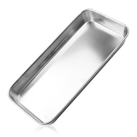 GLADFRESIT Small Instrument Tray Stainless Steel Tray Laboratory Supplies Trays Dental Lab Medical Surgical Tray Tool Instrument for Clinic Dentist