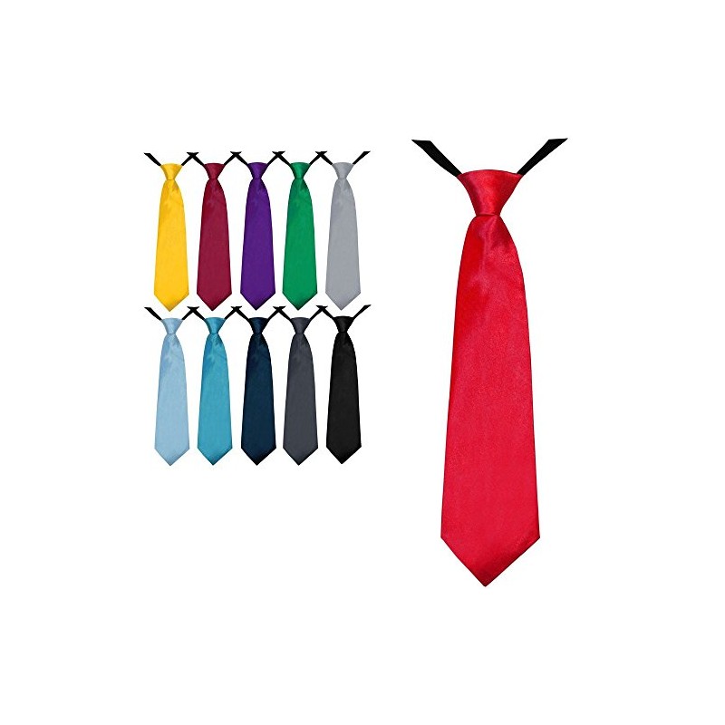 Soul-Cats® boys tie 35cm prebonded Silk Look Wedding Communion party,