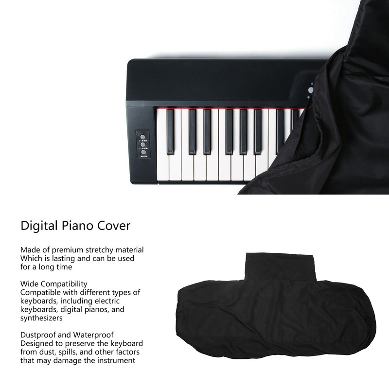 Digital Piano Dust Cover Dustproof Waterproof Universal Stretchy Piano Keyboard
