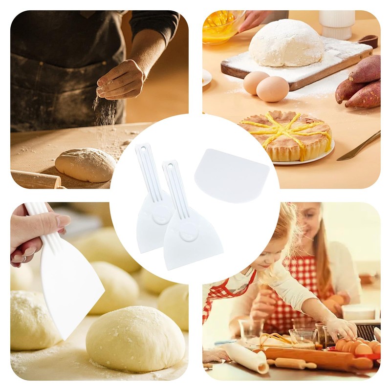 COZERI 2pcs Pizza Spatula Pizza Spatula Dough Cutter Flexible Dough