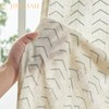 jinchan Linen Boho Curtains for Living Room Semi Sheer Gray