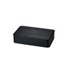 Tatsumiya Wood Style 1000 30464 Single Tier Lunch, Black Wood