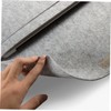 Angoily 1pc Light Grey Laptop Storage Bag Felt Sleeve for