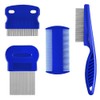 ZELHYEUU 4 Pieces Stainless Steel Hair Comb