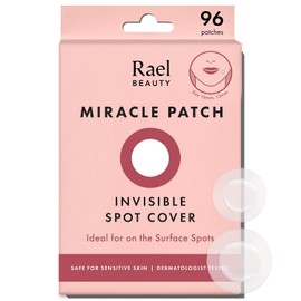 Rael Miracle Anti Pimple Patch Invisible - Korean Skincare, Invisible Pimple Patches for the Face, Hydrocolloid Acne Plasters, Vegan, Cruelty Free, 2 Sizes (Pack of 96)