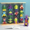 TEMI Magnetic Robot Toy for 3-5 Years Old Monster Blocks,