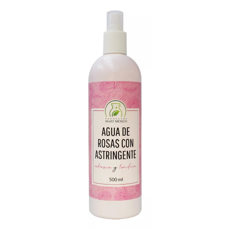 Productos Mart Mexico Agua De Rosas Con Astringente Facial (500ml)
