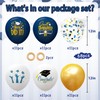 OuMuaMua 2025 Graduation Party Decorations, 68pcs Graduation Balloons Blue and