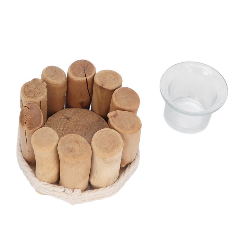 Innovative Log Candle Holder Aromatherapy Candlestick Holder Decorative Candlestick