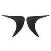 2pcs Headlight Eyebrow Black Decorative Eyelid Cover Trim Replacement for