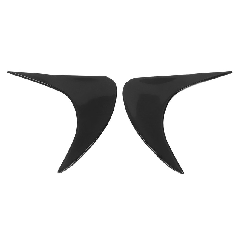 2pcs Headlight Eyebrow Black Decorative Eyelid Cover Trim Replacement for
