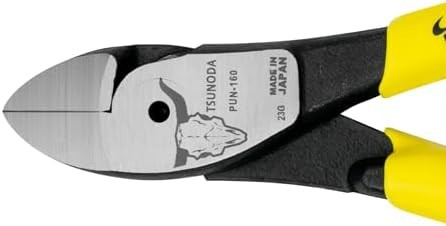 Tsunoda PUN-160 - Pinza de cuchilla fina de energía eléctrica, 6.3 pulgadas (160 mm)