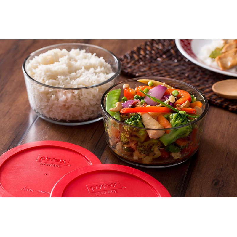 Pyrex Simply Store (8-Pack) Glass Food Storage Containers Set, (1,