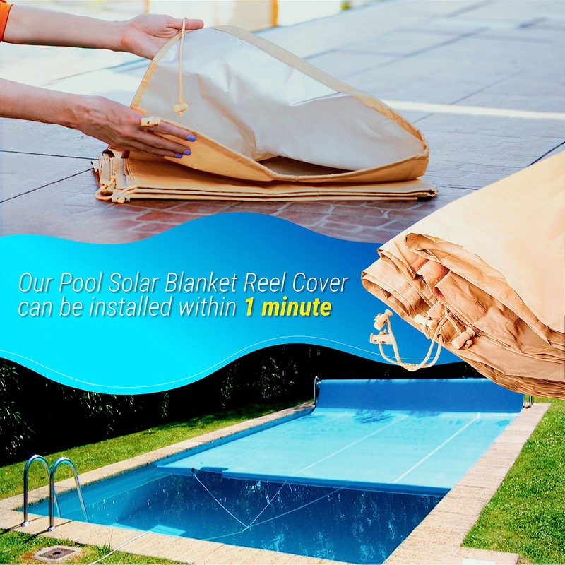 Pool Solar Reel Cover, Protective Cover for Solar Blanket Reels