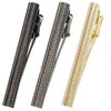 Tabarat Tps-095 Men's Tie Clip, Made in Japan, Brass, Knurled,