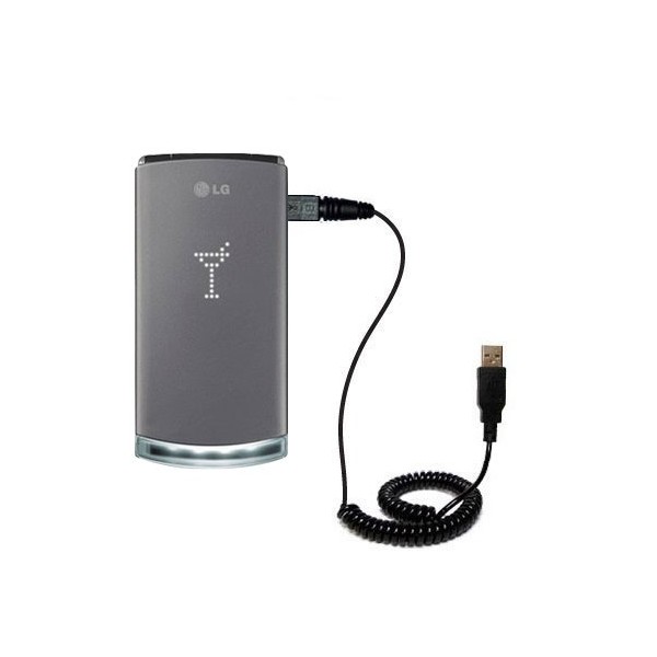 Gomadic USB Charging Data Coiled Cable for The LG Lollipop