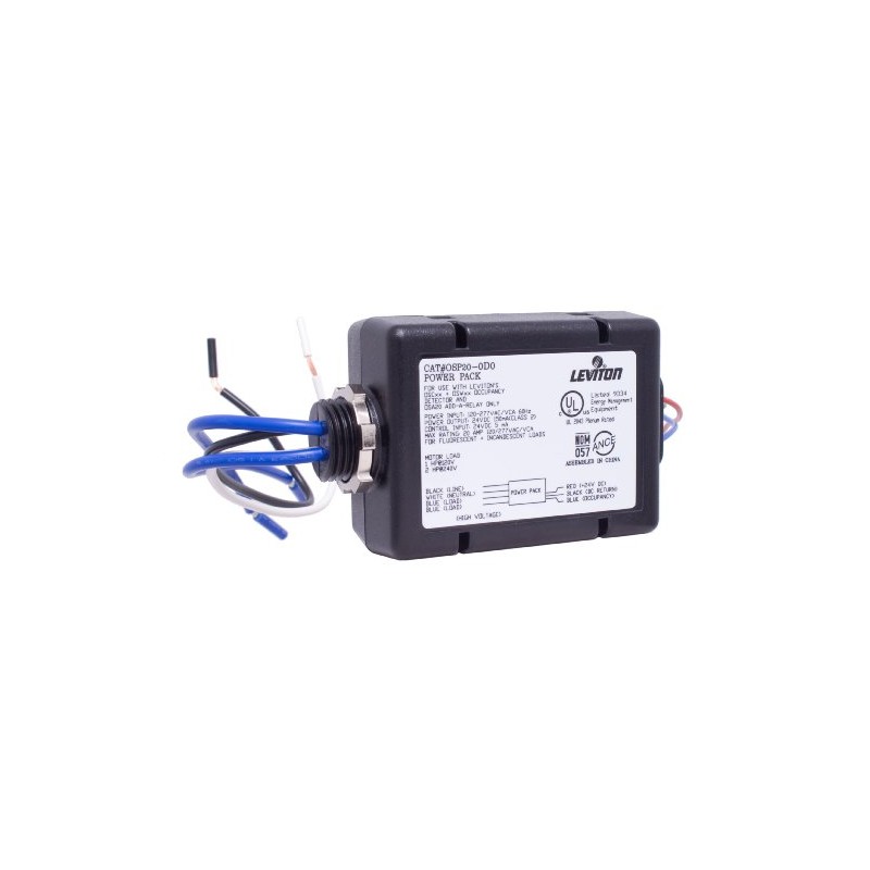 Leviton OSP20-D0 Power Pack for Occupancy Sensor, 20 Amp FL/INC,